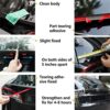 XJARVI Carbon Fiber Car Trunk Spoiler for Ford Mustang GT V8 V6 Coupe GT350 2015-2018, Premium Anti Scratch Trunk Tail Wing Modified Compatible C