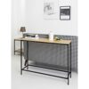 xuejuanshop end tables Narrow Console Table 40.5 Industrial Hallway Tables for Living Room Entryway scratchresistant metal frame Narrow Sofa Tabl