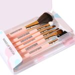Makeup Brushes 6 Pcs Make up Kit Foundation Brush Eyeshadow Brushes Makeup Brush Set Pink