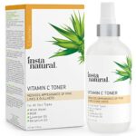 InstaNatural Vitamin C Toner Facial Toner with Witch Hazel for Brightening Hydrating and Anti Aging Face Primer for Serum  Moisturizer
