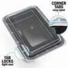 [10 Pack] 1 Compartment BPA Free Reusable Meal Prep Containers - Plastic Food Storage Trays with Airtight Lids - Microwavable, Freezer and Dishwa