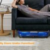 Dskeuzeew Vibration Plate Exercise Machine - Oscillation, Waver Machine Vibration with Bluetooth Speakers, Rope Skipping 99 Levels Massage Vibrat