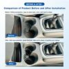 LUWU Compatible with Nissan Qashqai J11 SUV 2018-2022 2023 UK Car Mats Centre Console Armrest,Non-Slip Mats for Rubber Mats,Cup Holder,Door Seam,