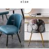 Office Business Hotel Lobby Dining Table Set Kitchen Dining Chair Set Chairs for Dining Room Dining Chairs Set of 2 Soft Upholstered Seat Living