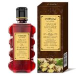 Massage Oil for Relaxing Joint Pain Relief Ginger Clary Vetiver and Ylangylang Massage Oils for Massage Therapy Moisturizing Body Oil for Men and