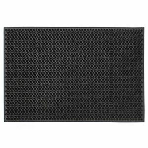 JVL Condor Classic Astro Turf-Look Rubber Scraper Mat, Black, 40 x 60 cm