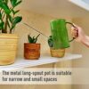 Byhagern 1L Garden Watering Can, Flower and Plants Watering Can with Stainless Steel Long Spout, Large Capacity Watering Can for Indoor/Outdoor