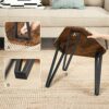VASAGLE Nesting Coffee Table Set of 3 End Tables for Living Room Stacking Side Tables Sturdy and Easy Assembly Steel Frame Industrial Style Rusti