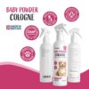 Baby Powder Cologne for Dogs 250ml  LongLasting Deodoriser  Conditioner for Pets