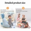 WXFN Bean Bag Chair Kids Bunny Bean Bag Set Ergonomic without Filler Made of Cotton And Linen Fabric Soft And ComfortableC