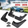 Car accessories 4Pcs Car Mud Flaps Mudguards,for Mazda CX-3 CX3 2016 2017 2018 2019 Front Rear Splash Panel Guards Protective Fender Auto Styling