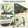 Folding treadmill for home, THERUN 2.5HP Under Desk Treadmill w/Widened Shock Absorption Running Belt, Foldable Walking Running Machine w/Adjusta