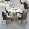 Dining Table Marble Round Table Scratchresistant Wearresistant And Easytoclean Small Round Table In Living Room Suitable For Living Room Bedroom
