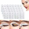 16Pcs Eyeliner Stencils Eyeliner Eyeshadow Stencils Cat Kit Eyeliner Stencil Stickers Stamp Pads Smokey Eye Shadow Eyeliner Stencil Molds Quick E