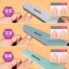 Nail File Teenitor Gel Nail File Set Professional Nail Buffer File Block Natural Manicure File Nail Polisher Washable Double Sided Emery Boards G