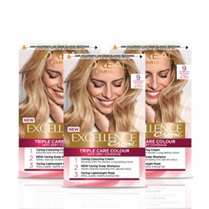 LOral Paris Excellence Crme Permanent Hair Dye Radiant AtHome Hair Colour with up to 100 Grey Coverage ProKeratin Up to 8 Weeks of Colour Pack of