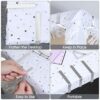 PAXCOO Table Cloth Clips, 30 Pieces Stainless Steel Table Cover Clamps for Indoor & Outdoor Tables Use, Adjustable Table Cloth Holders for Picnic