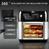 Air Fryer Oven, Uten 10L Digital Air Fryers Oven, Smart Tabletop Oven with 12 Preset Menus, LED Touch Screen Temperature and Control for Baking w