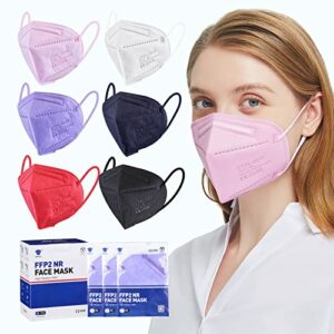 FFP2 Mask Multicolor 20Pcs FFP2KN95 5Layer Disposable Face Masks CE 0598 certified EN149 Standard Protectiv