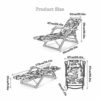 Heavy Duty Garden Furniture Sets Sun LoungerCamping Garden Chairs Folding Zero Gravity Deck Chair Recliner Reclining Waterproof Chaise Loungers M