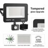 Lepro Security Lights Outdoor Motion Sensor, 50W PIR Sensor Security Light, 4200 Lumens Super Bright, Ultra Thin, Water-Resistant Flood Light for