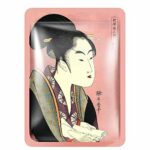 MITOMO JP005A0Facial Face Mask Paper Sheet Japan Skin Care Smoothing Elastic Cleansing Whitening Moisturizing Horse oilMatcha Essence Mask Nature