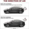 XJARVI Carbon Fiber Car Trunk Spoiler for Ford Mustang GT V8 V6 Coupe GT350 2015-2018, Premium Anti Scratch Trunk Tail Wing Modified Compatible C