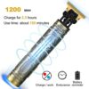 Electric Hair Clippers for MenProfessional Beard Trimmer Men CordlessPrecision TBladed with6 Limit CombsOutliner Grooming Baldheaded ShaverUSB Ty