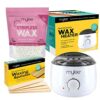 Mylee Professional Waxing Kit with Wax Heater Hard Wax Beads 500g Spatulas  Stripless Depilatory Waxing Pellets Solid Film Beans No Strip Needed