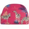Sara Miller Beauty Tahiti Red Cosmetic Makeup Bag Medium