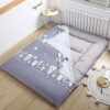 Japanese Futon Cover with Zipper 100% Cotton Cover for Traditional Floor Futon Mattress Removable Washable Without Mattress