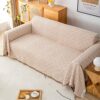 LHGOGO Sofa Throws Large 3 Seater Sofa Throw Blanket Versatile Reversible Throws for sofas Large Throws for Settees Couch Bed and Chair with Deco