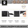 Orqihod L-shaped Garden Furniture Cover Waterproof 600D Heavy Duty Garden Rattan Corner Furniture Covers with Storage Bag 254X254CM Black Protect