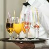 CALTECX 100X Reusable Drinking Straws, Neon Straws are Multi-Colored, Re-usable Drinking Straws Flexible Straws - Re-usable Bendy Straws Strong f