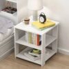 JJZXD Mini Simple Modern Bedstand Wood Night Table Living Room Bedside Cabinet Bedroom Nightstand Storage Cabinet Home Furniture Color  C