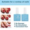 Nail Polish Remover2 Packs  Professional Removes SoakOff Nail Polish in 35 Minutes for Natural Gel Acrylic Sculptured Nails Quickly  Easily Not H