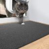 DEXI Door Mat Outdoor 43.5 X 75 cm,Dirt Trapper Mat Non Slip,Front Doormats Outside Shoes Scraper,Waterproof,Easy-Clean Entrance Outdoor Rug for