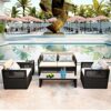 Patio Sofas Outdoor Sofa Cover AllWeather Modular Sofa Garden Combination Dialogue Set Color  Style 4 Style 5