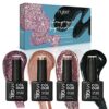 MYGEL by Mylee Glitter Gel Nail Polish Set 4x10ml  UVLED SoakOff Nail Art Manicure Pedicure for Professional Salon  Home Use  Long Lasting  Easy