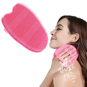 HieerBus Silicone Body Scrubber BrushBath Exfoliating Loofah Washing Sponge in Shower For All Kinds of SkinsEasy to Use and CleanWell Lather and