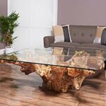 Tok Mark Traders Modern Homestead Rattan Tray Table Round Side Tables rattan design top Tray table Perfect living room accessory and ideal for re