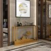 Axdwfd Console table Metal Console Table Simple Living Room Sofa Table Balcony Storage Table Home Decoration Set Color  B