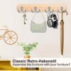 6 PCS Double Prong Robe Hooks Dual Coat Hooks Door Hooks with 16 PCS Screws Chrome Wall Mounted Hooks for Hanging Hat Tie Clothes Towel Metal Ret