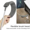 Jetcloud Gap Dust Cleaner Retractable 2.5meter Microfiber Gap Dust Brush Flexible Long Handle Flat Gap Duster with Extendable Pole 2 Cloth Cover