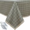 DARUITE Table Cloth,PVC Tablecloth Wipeable, Plastic Wipe Clean Tablecloth Rectangular, Waterproof Table Cover for Outdoor, Dining Room,Parties,G