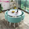 JUAN Office Reception Room Table Conversation Table Set Dining Table and Chair Combination Modern Design Leisure Table 80cm Marble Round Table Si