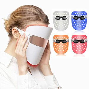 FULEU Light Therapy Acne Treatment LED Face Mask FT350 Facial Therapy Unlimited Sessions for Acne Face Skin Treatment  Individually Lights of Red