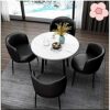 QONDA Business Dining Table Set SpaceSaving Furniture Living Room Tables and Chairs Reception Hall Negotiation Room Bedroom Coffee Shop Tea Shop