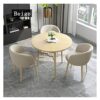 Office Business Hotel Lobby Dining Table Set Office Meeting Room Small Conference Table Set Lounge Table and Chairs for Library Clothing Store Sa