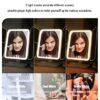 EASEHOLD Lighted Vanity Makeup Mirror 2000mAh Rechargeable USB C 1X2X3X Magnifying Mirror with 60 pcs LED Lights 3Color Light Modes Trifold Beaut